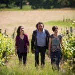 Claire et Marion Bortolussi avec Didier Barré - Domaine Berthoumieu - CHEZ MADIRAN